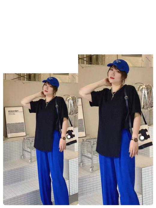 双十二福利！【诗铭洛可】W816 不规则波浪泡泡纹针织T恤 商品图1