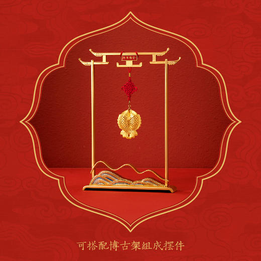 《故宫有福气》套装，工行、故宫联合发行，含13克富贵双鱼银挂件、0.2克如意足金手串、精美香炉还送香丸！！ 商品图10
