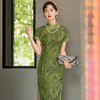 新中式夏季高端改良国风气质优雅长款旗袍HQ318 商品缩略图3