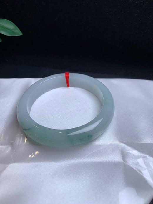 620158，58飘花手镯，芙蓉底飘蓝花，底妆超细，一截清新蓝花 商品图4