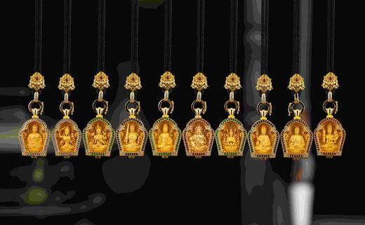 银镀18k金吊坠 商品图12