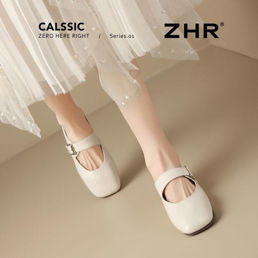 ZHR则则方头穆勒拖鞋2025夏季新款玛丽珍包头拖后跟懒人单鞋外出 商品图6