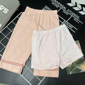 【选2件15元-NO退】（赠送短裤）90史努比粉色红条休闲裤休闲裤-微脏-喜出