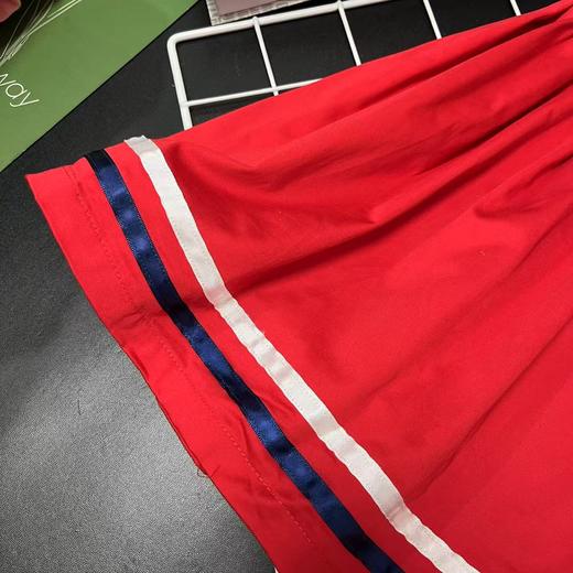 【选2件15元-NO退】155红色拼条短裙-微脏-喜出 商品图1