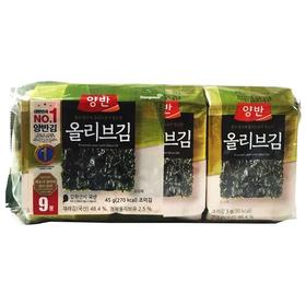 同源两班橄榄油海苔(4.5gx9)동원양반 올리브김