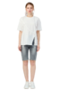VIVIAN LIU V2537307 夏季女装圆领装饰本料可拆卸带子宽松T恤 商品缩略图5