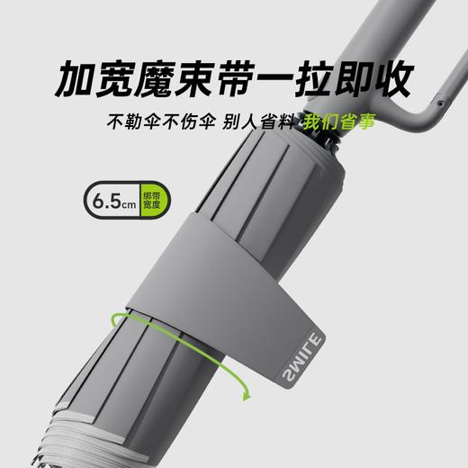 【超模君严选 全自动一秒开合 一甩即干】左都环扣全自动反向雨伞Z211 磨砂手柄 加宽魔术带 双线缝合工艺 便携开挂 商品图6