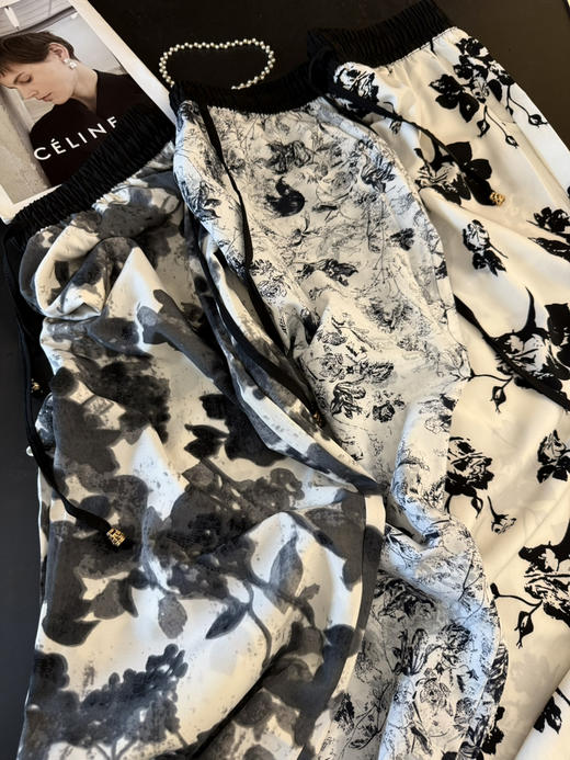 水墨画阔腿裤捡漏 商品图0