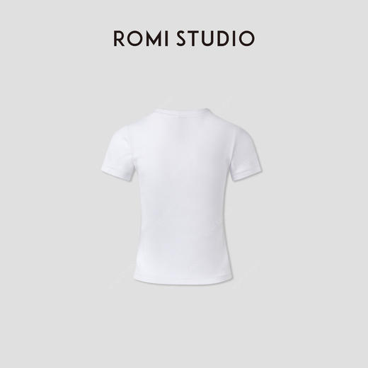 ROMI STUDIO“童趣系列”复古涂鸦印花小飞袖全棉短袖T恤RWCSSY2746 商品图1