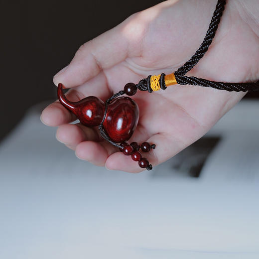 【青山特惠】小叶紫檀葫芦手把件 s50 商品图8