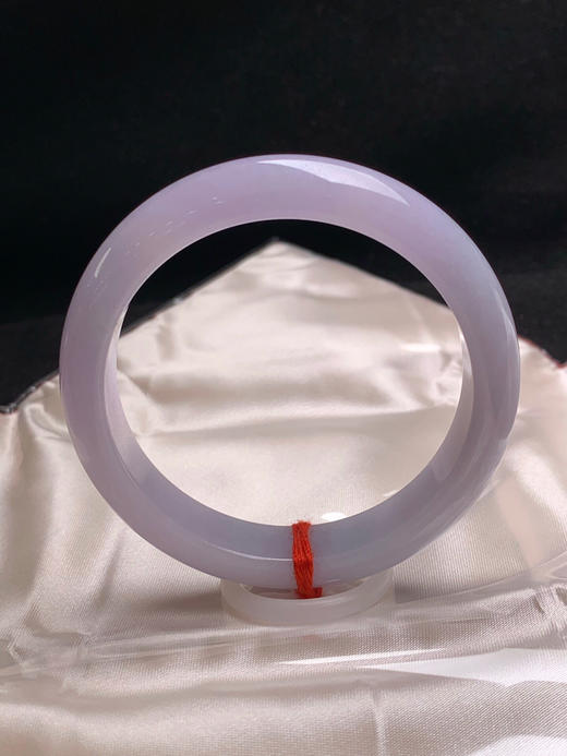 620170，56圈口，满紫正圈平安镯，底子细腻有水，满圈紫色 商品图0