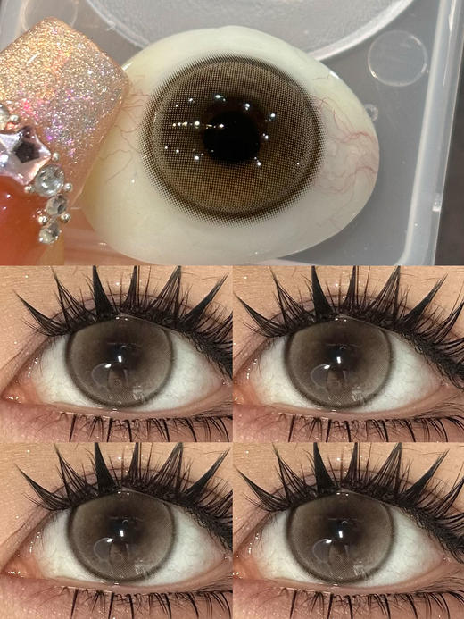 Kira fairy日抛 水光驼铃 棕 14.5mm 有同款半年抛 日抛无售后！！ 商品图5