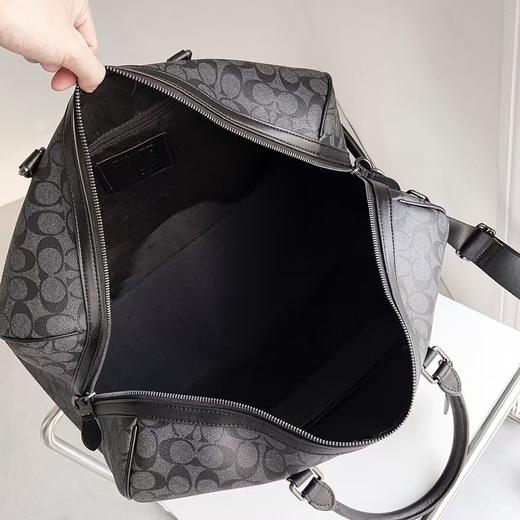 COACH蔻驰 Venturer 43 经典老花超大容量 涂层帆布拼小牛皮 手提单肩斜挎旅行包 男女同款（CB） 商品图6