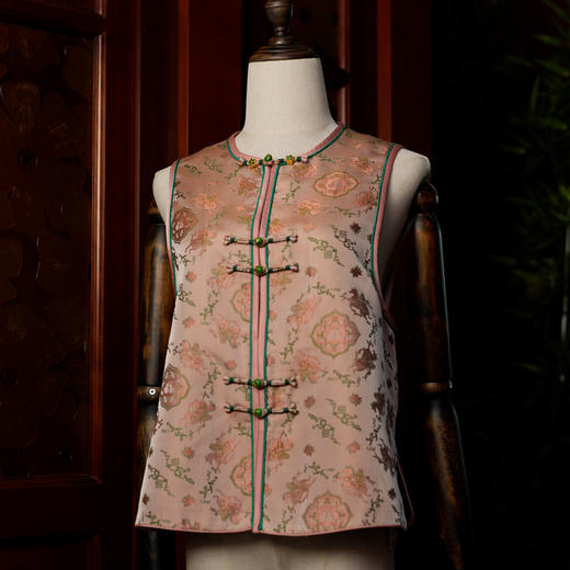 宋锦马上封侯马甲 商品图0