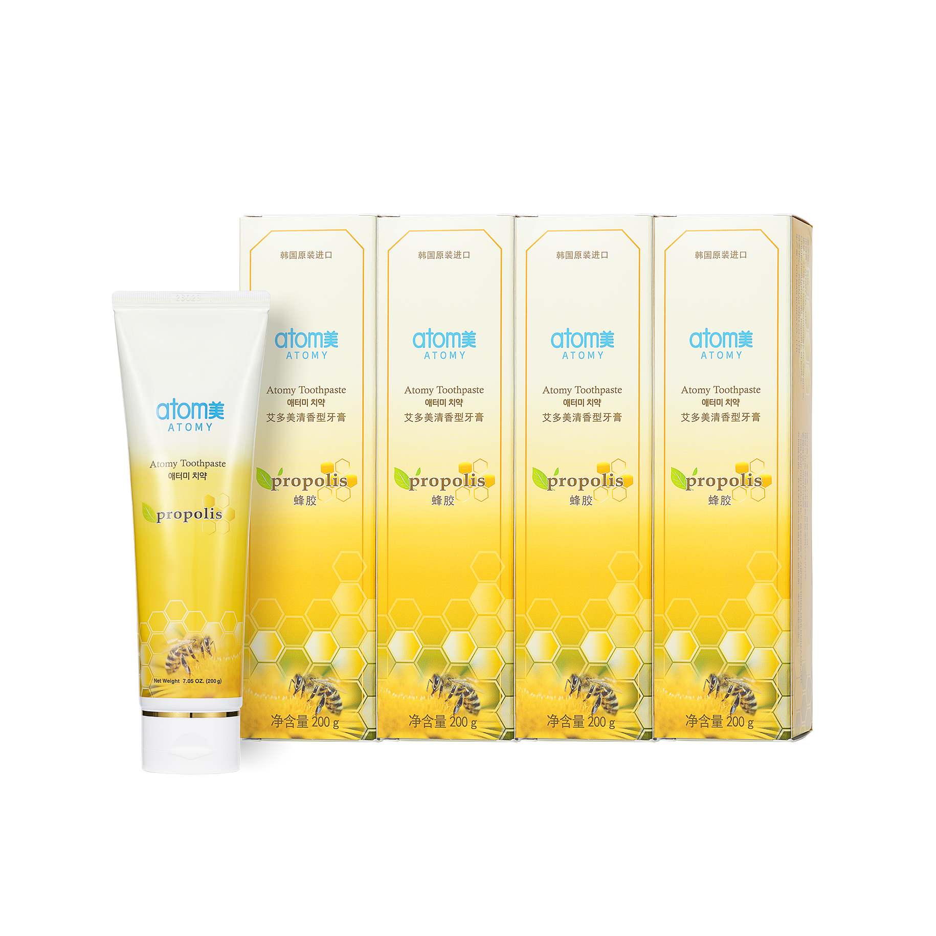 atomy艾多美蜂胶清香型牙膏20893