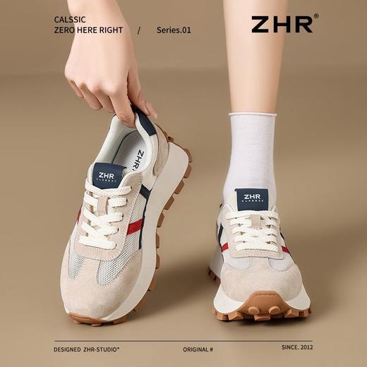 ZHR则则运动阿甘鞋女2025夏季小个子厚底老爹鞋超软休闲女鞋 商品图2