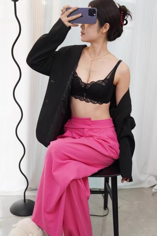 高端内衣！古の今原~！繁花法式蕾丝文胸 聚拢芒果杯！ 商品图6