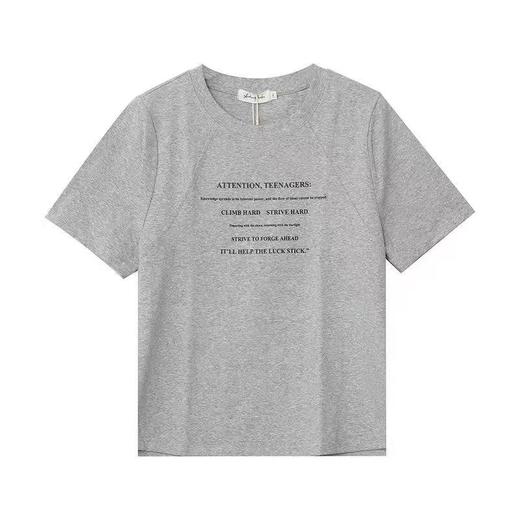 【诗铭洛可】W1155印花T恤美式印花宽松弹力短袖C4-2 商品图4