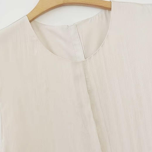 VIVIAN LIU V2534106 夏季新款圆领后背系扣无袖收腰优雅连衣裙 商品图3