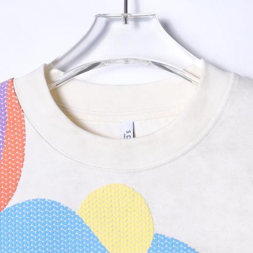 T3506夏季高级感新款男士小马彩色印花圆领短袖T恤小众设计洒金上衣 商品图2