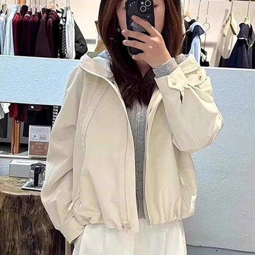 裁缝学苑AS511新款休闲连帽外套纸样小个子宽松冲锋衣样板 商品图2