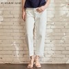 VIVIAN LIU D2515003 25初春斜插兜哈伦裤腿卷边宽松休闲牛仔长裤 商品缩略图0