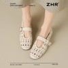 ZHR则则真皮复古镂空平底玛丽珍鞋女鞋2025新款时尚百搭洞洞单鞋 商品缩略图6