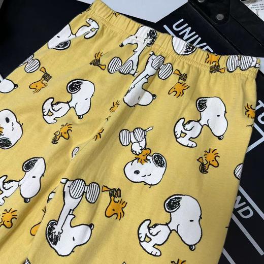 【选2件15元-NO退】110史努比黄色卡通休闲裤-微脏-喜出 商品图1