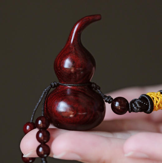 【青山特惠】小叶紫檀葫芦手把件 s50 商品图7