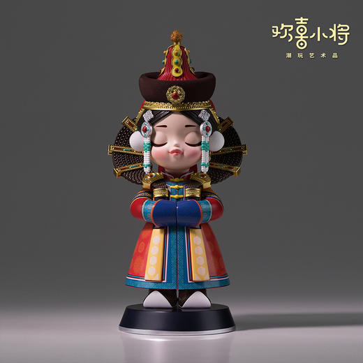 欢喜小将《五十六个民族之蒙古族》潮玩艺术品 手办玩具创意礼物桌面摆件 商品图3