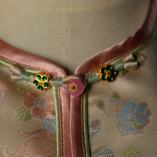 宋锦马上封侯马甲 商品图2