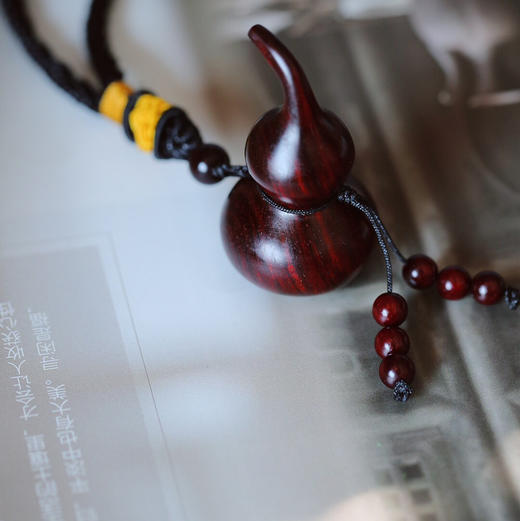 【青山特惠】小叶紫檀葫芦手把件 s50 商品图6