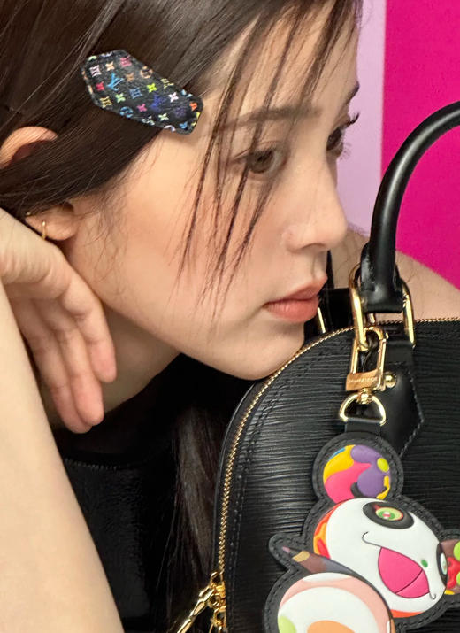 欧阳娜娜同款🔥村上隆➕驴家合作款经典老花白三彩黑三彩发夹套装配礼盒包装（CO） 商品图5