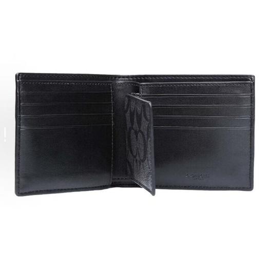 COACH蔻驰 3 IN 1 Wallet 11 品牌徽标多卡槽钱包 男款 黑色 商品图2