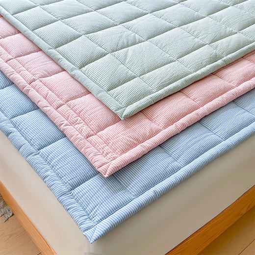自然醒全棉色织水洗棉棉花床护垫家用卧室软垫纯棉床褥垫子垫褥宿舍学生单人垫被褥子LN 商品图11