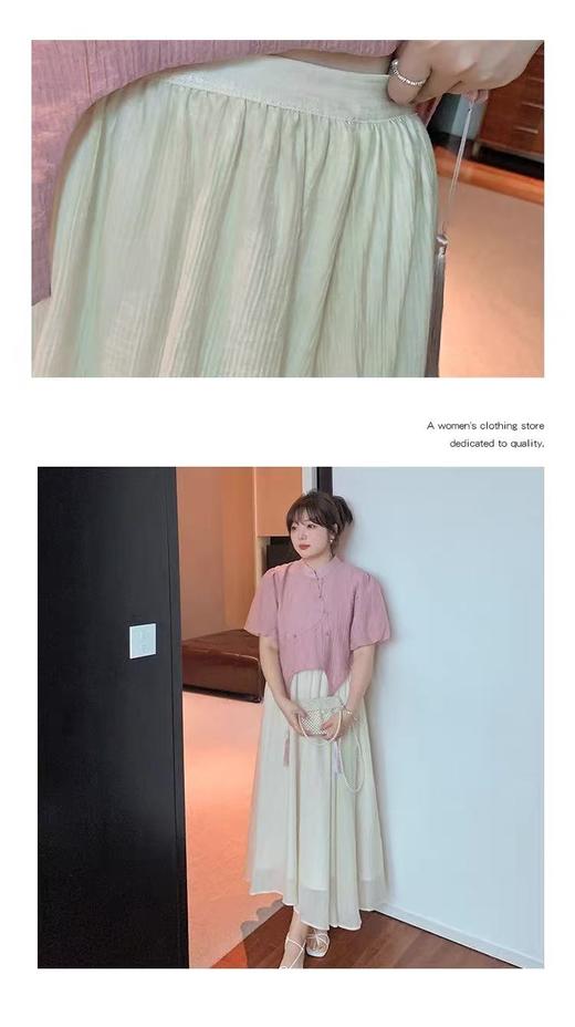 【诗铭洛可】W995仙女半裙63%天丝肌理纹半身裙B12-4 商品图7