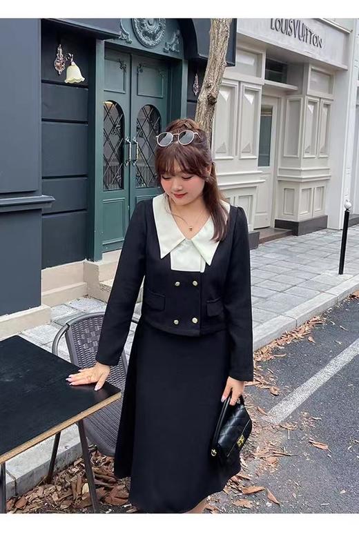 【诗铭洛可】XC2333 西服拼色短款单件外套B17-4 商品图5