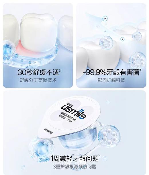 笑容加专效护龈漱口水（晨光草露）13ml*20颗【宝库优选】 商品图3