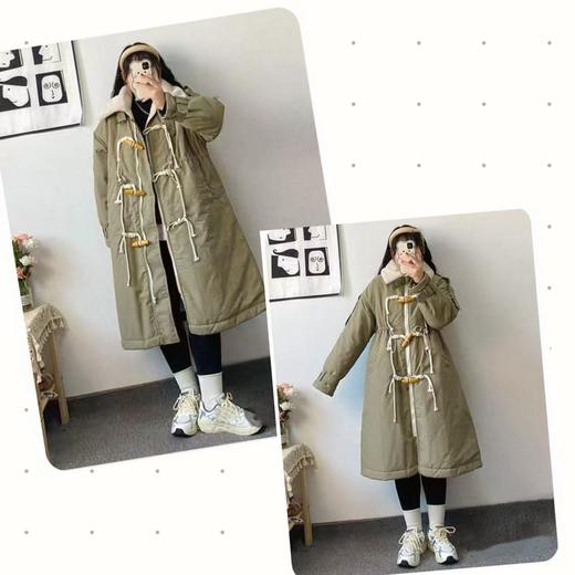 【诗铭洛可】2316棉服内里夹棉可收腰长款棉服外套B11-2 商品图2