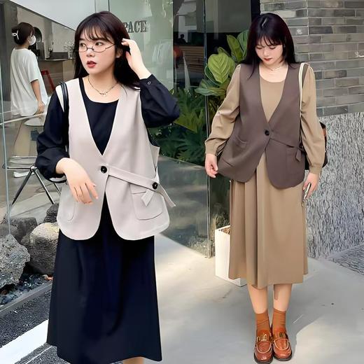 【诗铭洛可】XC7501马甲侧系扣单件马甲B10-3 商品图0