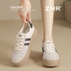 ZHR复古网面德训鞋透气小白鞋女百搭2025厚底增高板鞋软底休闲鞋 商品缩略图5