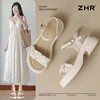 ZHR则则厚底一字带凉鞋2025新款松糕底时装凉鞋法式气质女鞋透气 商品缩略图0