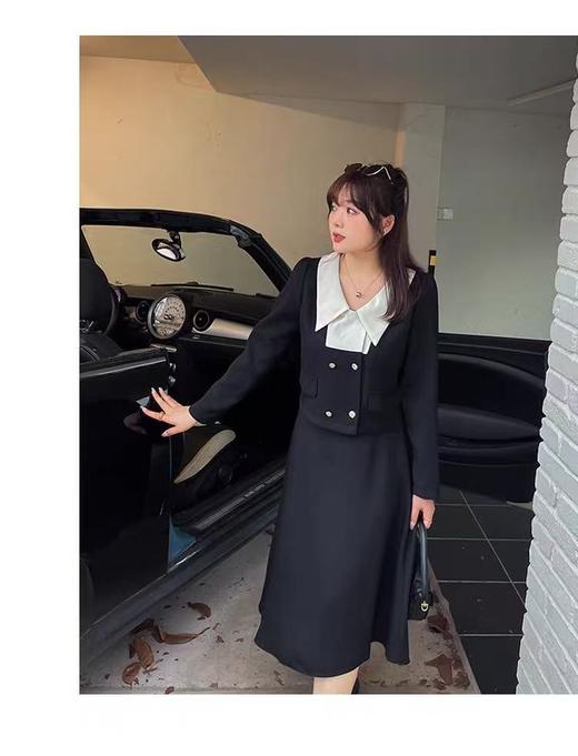 【诗铭洛可】XC2333 西服拼色短款单件外套B17-4 商品图4