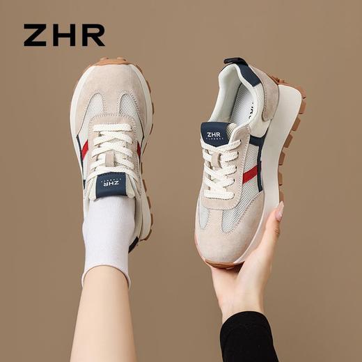 ZHR则则运动阿甘鞋女2025夏季小个子厚底老爹鞋超软休闲女鞋 商品图8