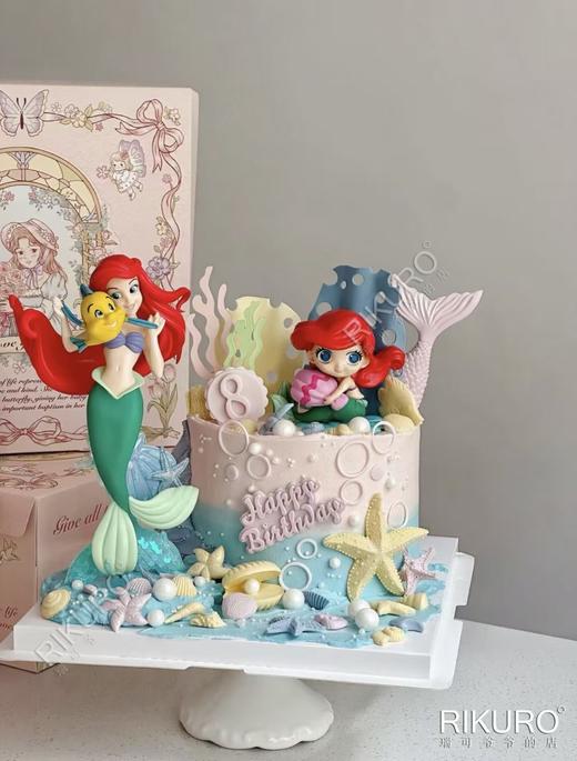 人鱼公主 | 翻糖装饰美人鱼鲜果蛋糕 商品图0