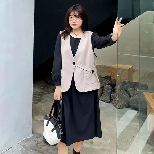 【诗铭洛可】XC7501马甲侧系扣单件马甲B10-3 商品图1