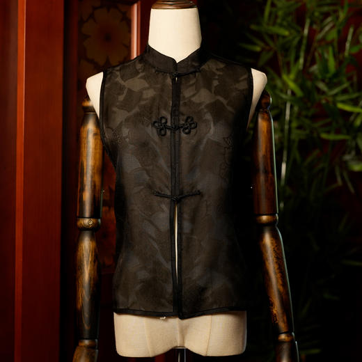 桑蚕丝欧根纱马甲 商品图1