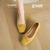 ZHR则则马卡龙浅口单鞋芭蕾风粗跟一脚蹬2025新款法式玛丽珍女鞋 商品缩略图7