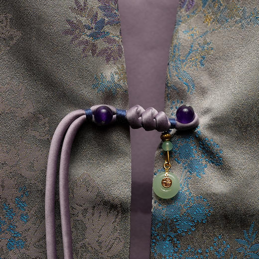 宋锦亭台楼阁马甲 商品图2