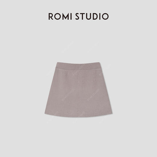 ROMI STUDIO 超细支莱赛尔混纺弹力抽绳松紧腰半身短裙RWCRXG3875 商品图1